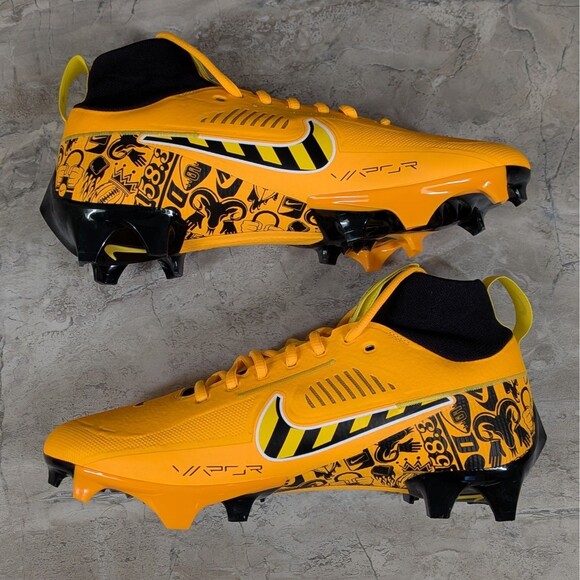 Nike Vapor Edge Pro 360 2 NRG Men\'s 10 Yellow Black Football Cleats FQ4026-800 main image 4